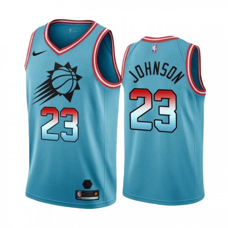 NBA Mænd Trøje Phoenix Suns Cameron Johnson 23 2022-23 Nike City Edition Blå Swingman